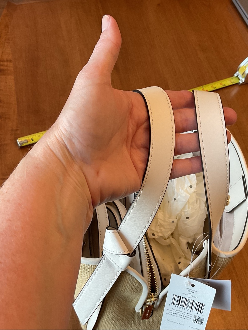 Kate Spade Straw Knott Satchel with matching wallet NWT - Picture 12 of 12